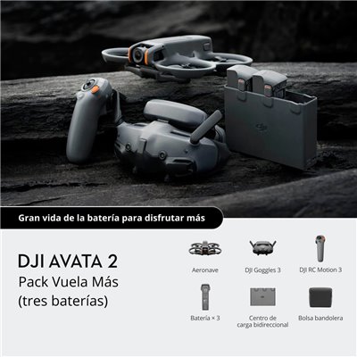 Dron DJI Avata 2 Fly More Combo (tres baterías )