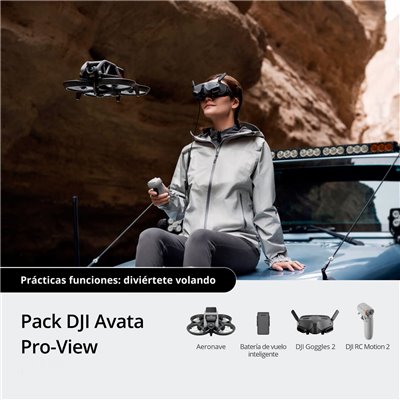 Dron DJI Avata Pro-View combo + New Goggles + RC motion 2 (Zero Shot)